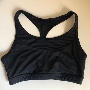 Reebok Workout Mesh Sports Bra Black Size S